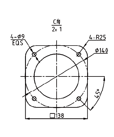 基座安装尺寸图